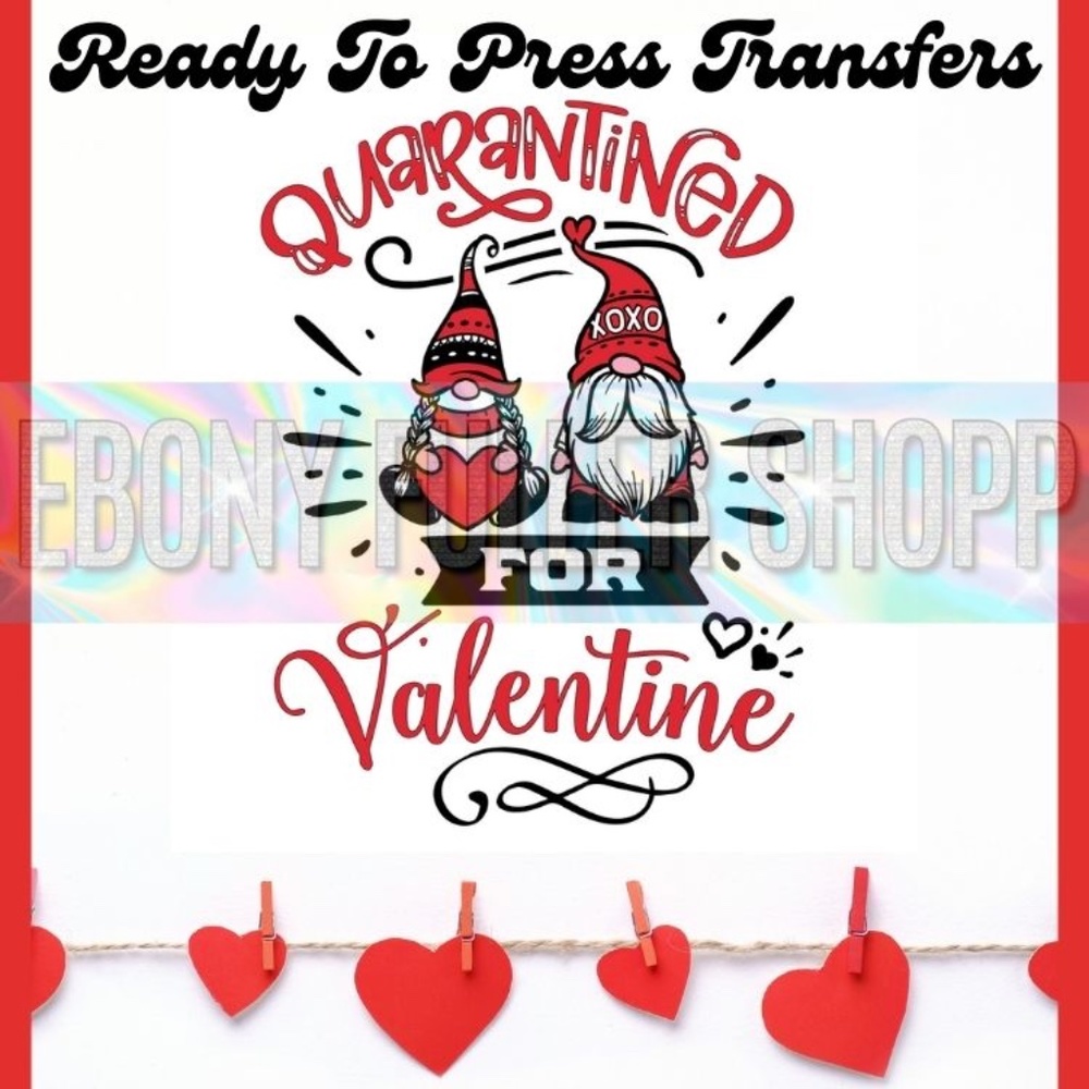 3 Ready To Press Transfers Sublimation Valentine Heat Press Transfer She…